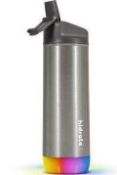 RRP £210 Lot To Contain 3 Boxed Hidrate Spark Steel Series Bluetooth Water Bottles