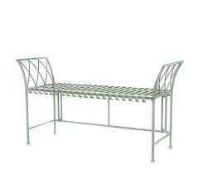 RRP £120 Boxed Alison Cork Collapsible Metal Bench