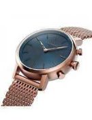 RRP £200 Kronaby Carat Rose Gold And Blue Face Designer Wrist Watch
