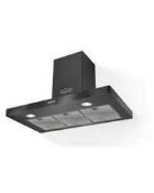 RRP £280 Boxed 110Cm Designer Ceiling Cooker Hood With Integrated Led Lighting (Appraisals Available