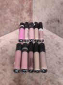 (Jb) RRP £200 Lot To Contain 10 Testers Of Assorted Premium Bareminerals Lipsticks All Ex-Display An