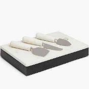 RRP £140 Lot To Contain 3 Boxed Assorted Items To Include A Serve Marble Cheese Board With Storage A