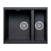 RRP £280 Boxed 1.5 Bowl Black Designer Sink Unit (Appraisals Available On Request) (Pictures For