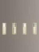RRP £275 John Lewis And Partners Obelisq 4 Light Designer Ceiling Light Pendant (Appraisals