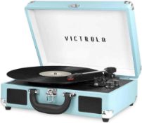 (Jb) RRP £95 Lot To Contain 1 Boxed Victrola Bluetooth 3 Speed Turntable With Stereo Speakers And Au