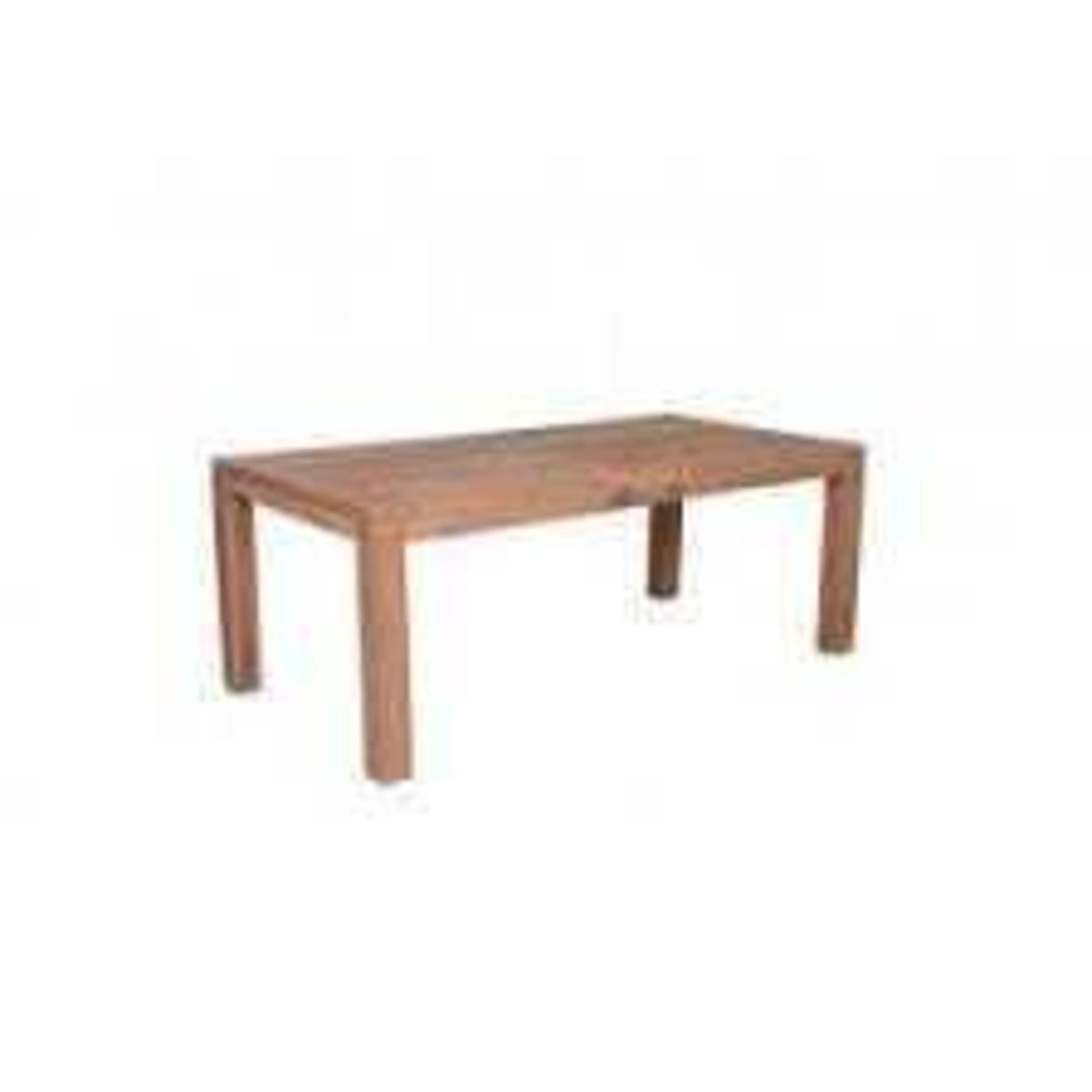 RRP £200 Boxed Venture Design Home White/Teak Mexico 210X100Cm Garden Dining Table