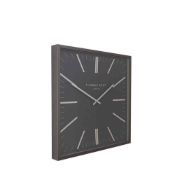 (Jb) RRP £100 Lot To Contain 1 Boxed Thomas Kent 24Inch Garrick Square Wall Clock In Graphite (14802