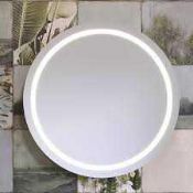 RRP £130 Boxed John Lewis And Partners Frame Illuminated Round Mirror