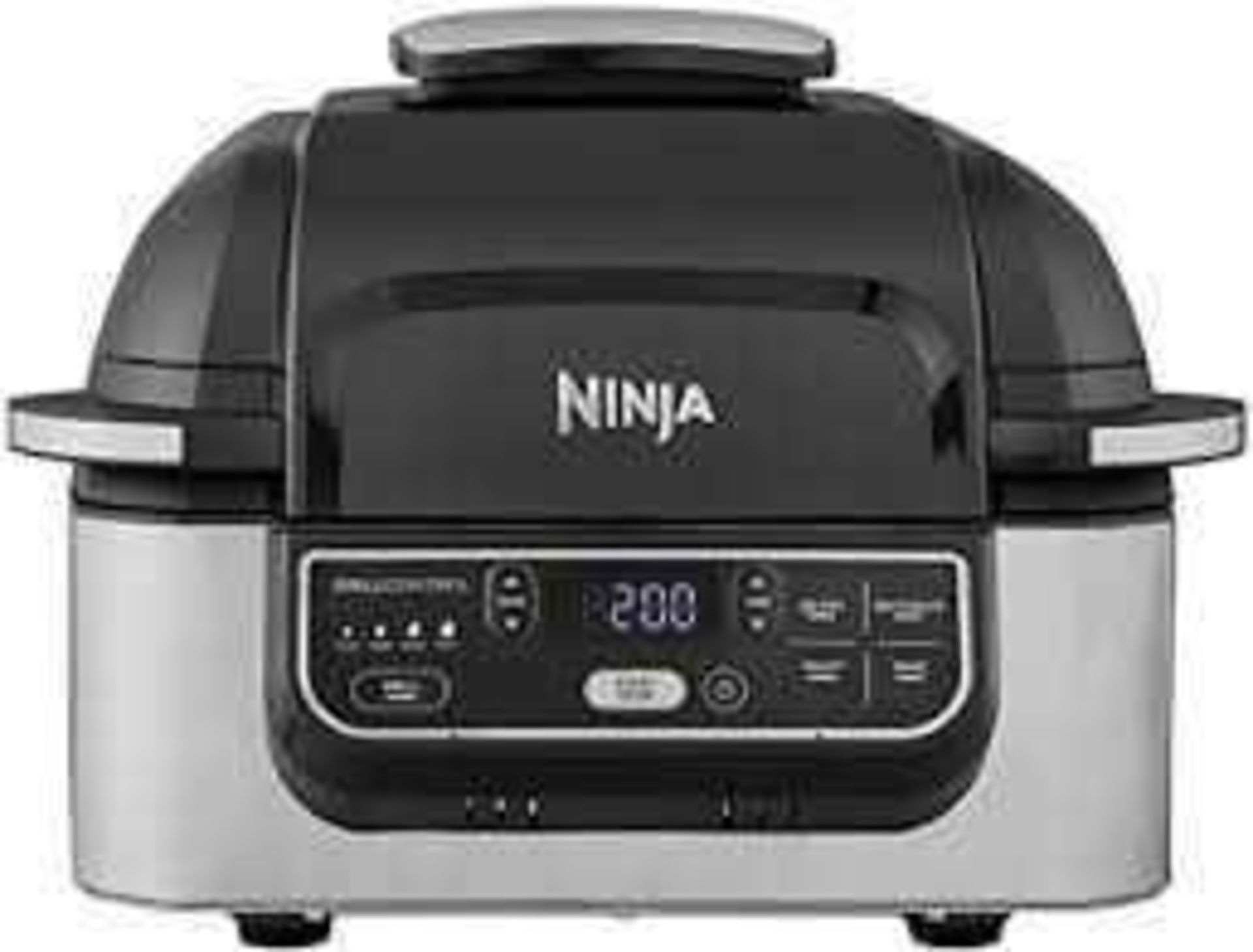 RRP £200 Boxed Ninja Foodi Max Heath Grill & Air Fryer With Auto Iq Ag551Uk