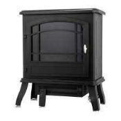RRP £125 Boxed Power Heat Infrared Quartz Electric Stove Style Freestanding Heater