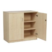 (Jb) RRP £300 Lot To Contain 1 Boxed Findel Education Large Solid Wooden Storage Unit With Lock