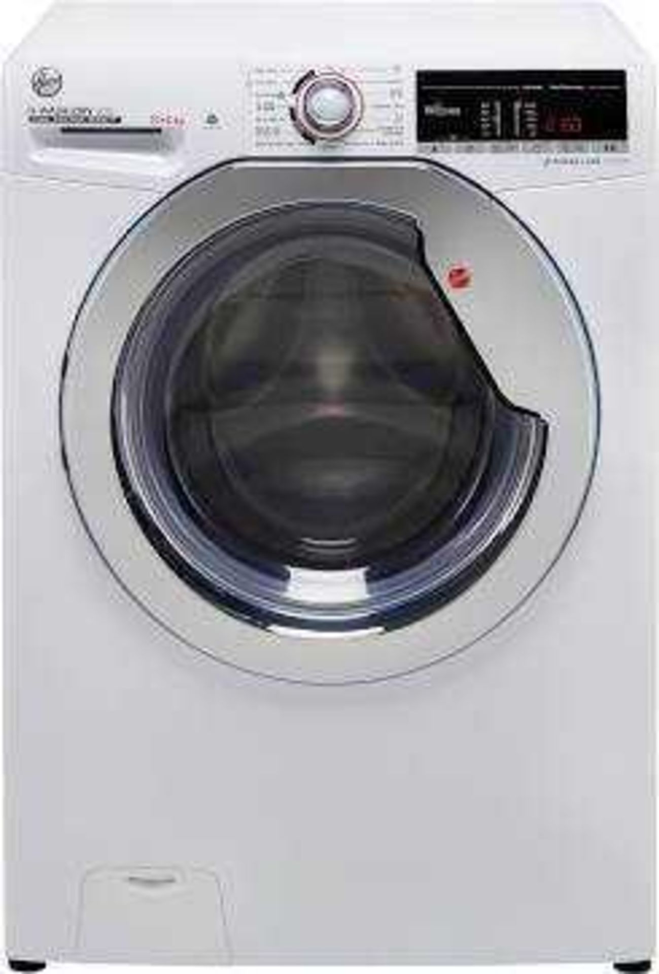 RRP £450 Boxed Hoover Hwash 300 H3Ds 41065Tace-80 Free Standing 10+6Kg Digital Display Washer - Image 2 of 2