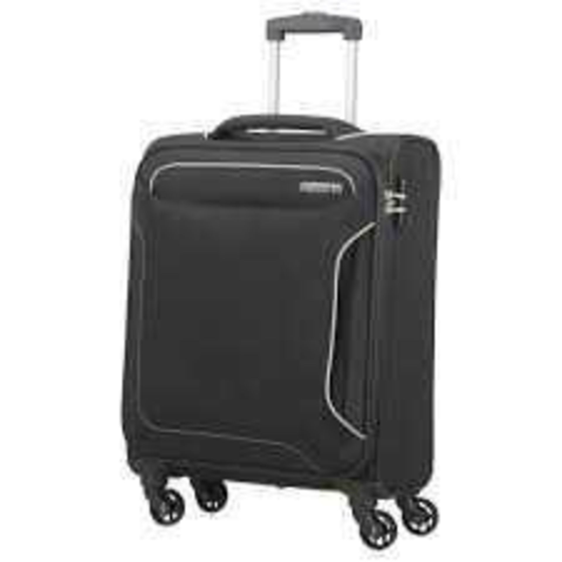 RRP £130 Lot To Contain 2 Assorted Hard And Soft Shell Trolley Suitcases By American Tourister And J