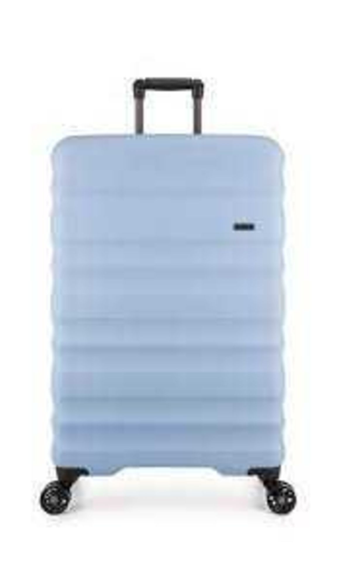 RRP £90 Antler Hard Shell 360 Wheel Baby Blue Trolley Luggage Suitcase (Nti) (Appraisals Available