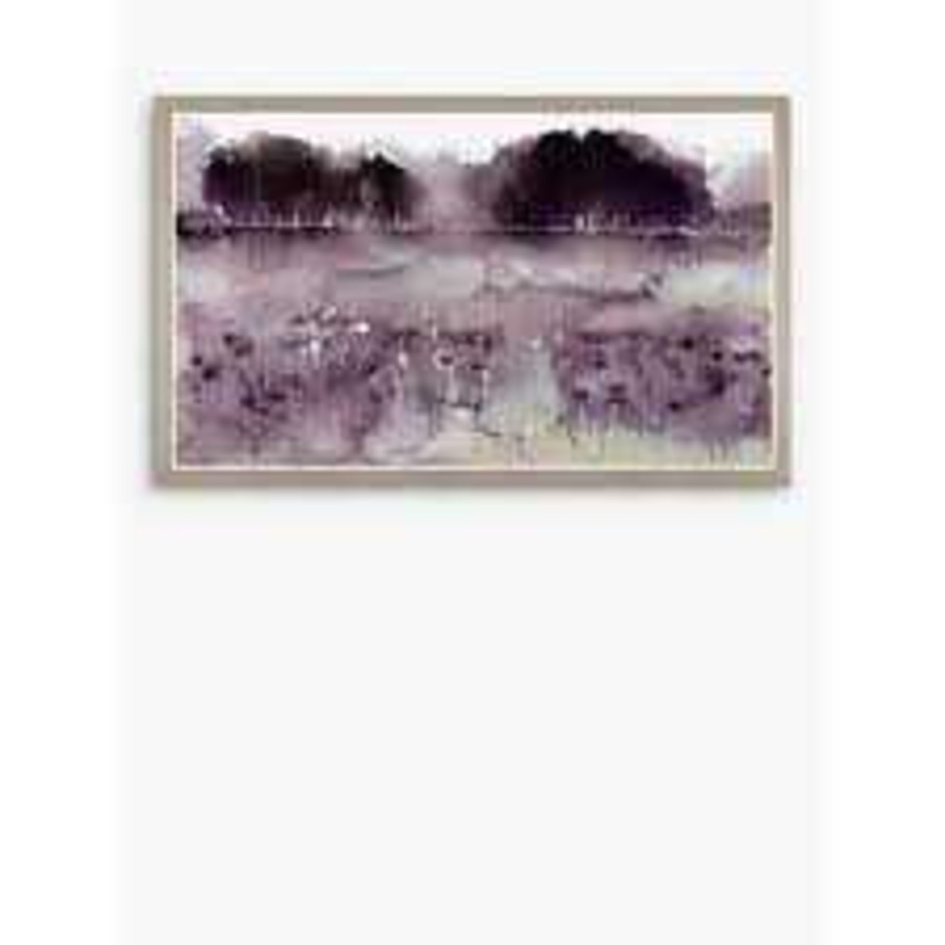 (Jb) RRP £130 Lot To Contain 1 Purple Watercolour Landscape By Adelene Fletcher Wall Art (25.230)