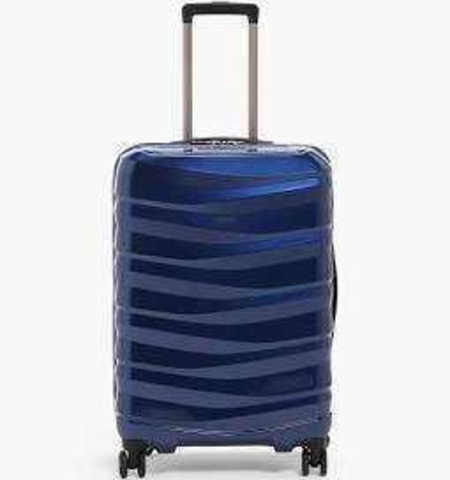 RRP £100 Boxed John Lewis And Partners Black Fabric Soft Shell Medium Sized Trolley Luggage Suitcase