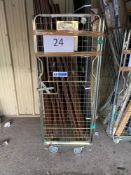 (Db) RRP £450 Cage To Contain A Large Outdoor Storage Shed. With Realistic Wood Effect In Brown
