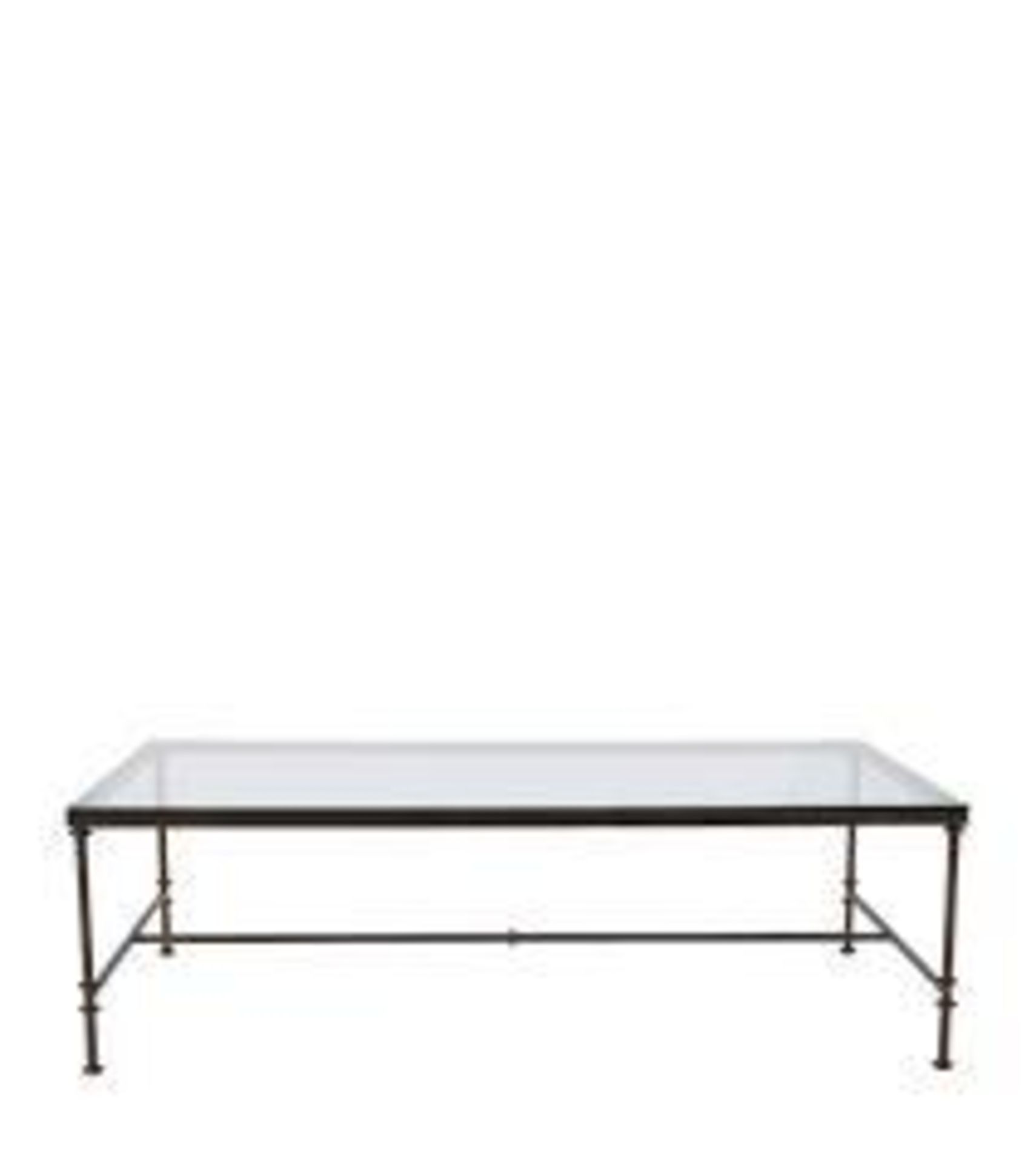 (Jb) RRP £150 Lot To Contain 1 Unpackaged Luxury Designer Glass Topped Coffee Table