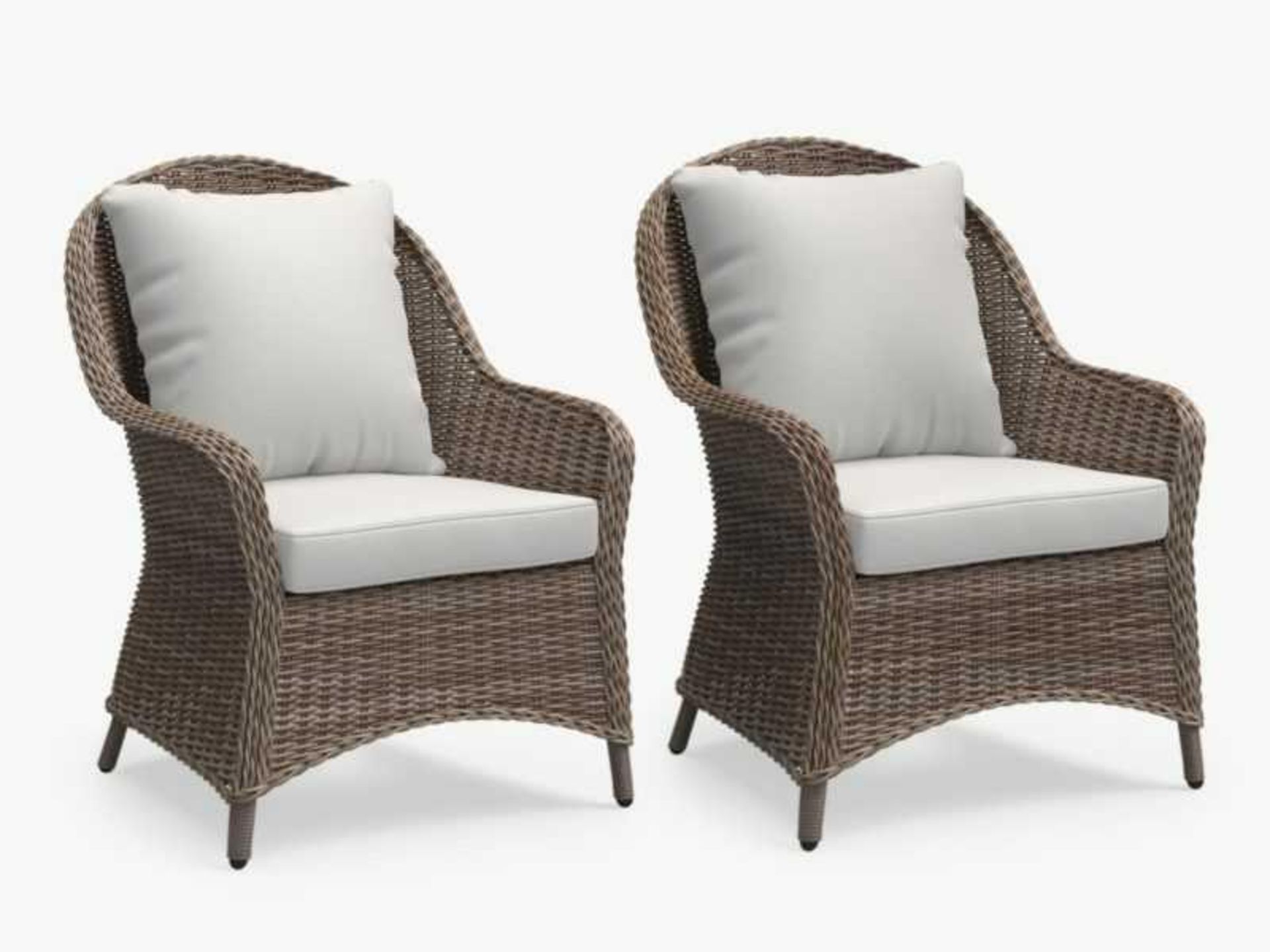 (Jb) RRP £120 Lot To Contain 2 Unpackaged John Lewis And Partners Rye Garden Lounging Chairs