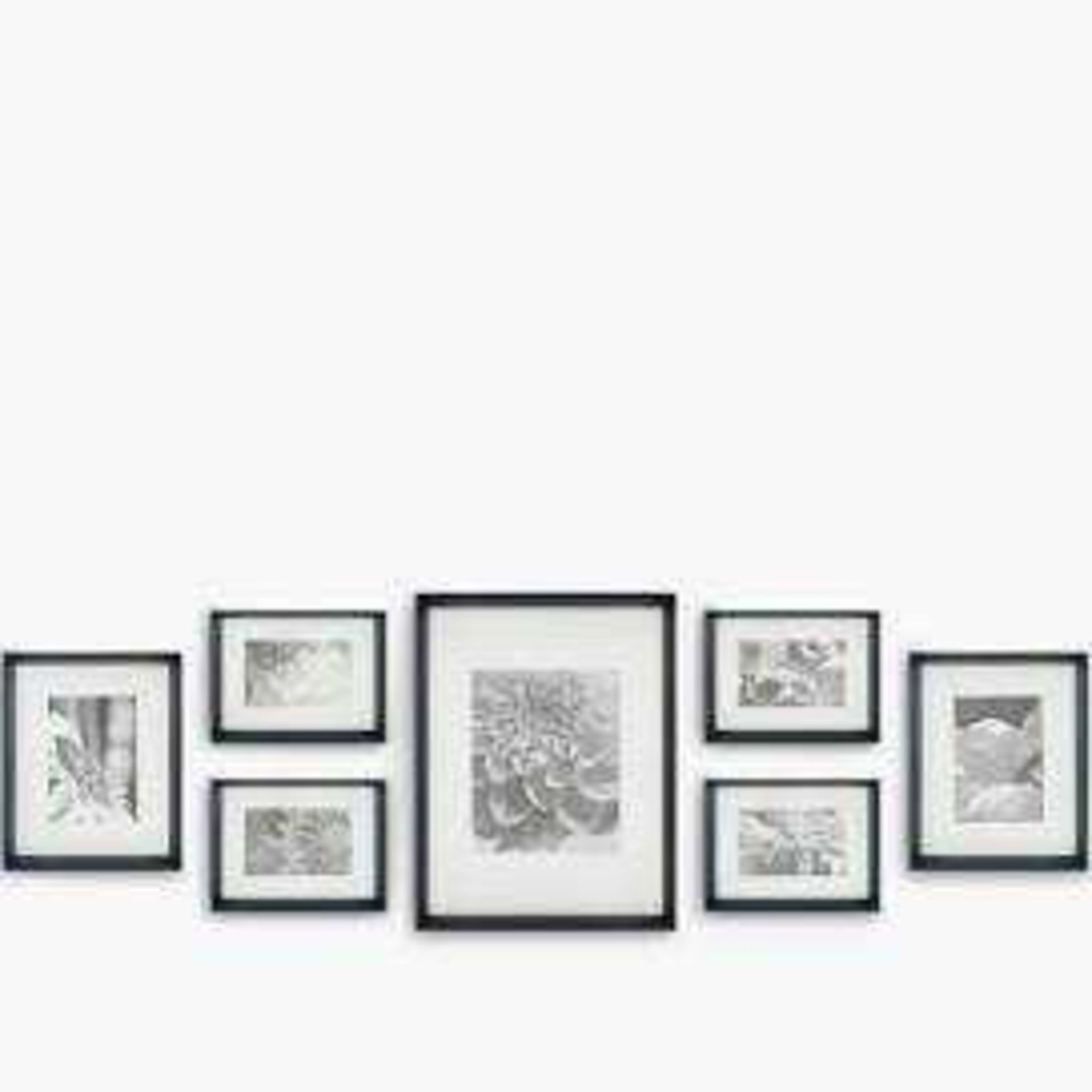 (Jb) RRP £80 Lot To Contain 1 Boxed Gallery Perfect Hang Your Own Gallery Set Of 7 Wooden Frames (17