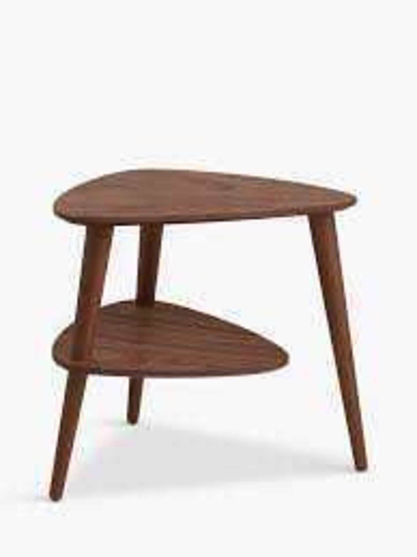 (Jb) RRP £160 Lot To Contain 1 Boxed John Lewis And Partners Grayson Side Table In Dark Brown (17263