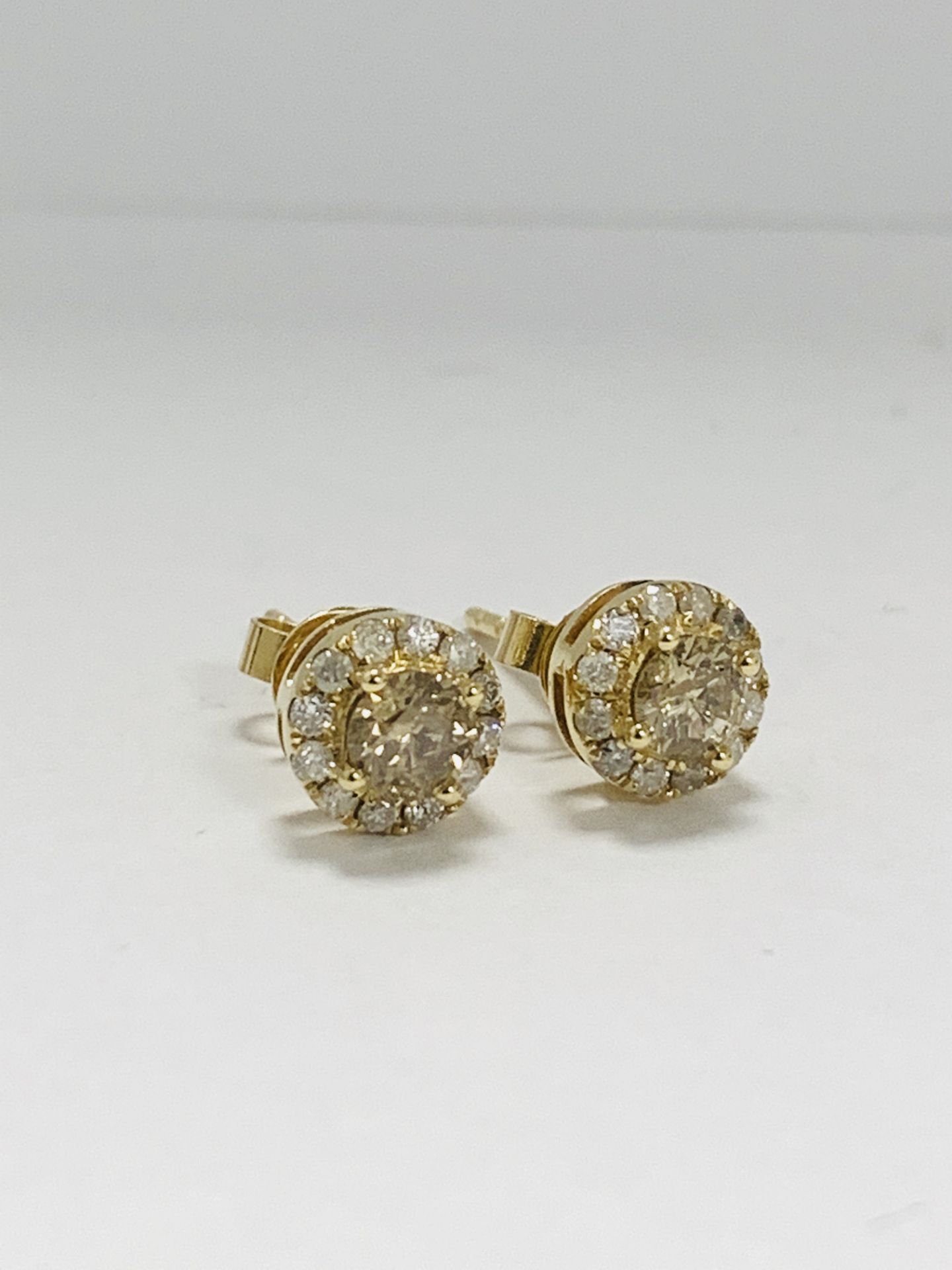 14K Yellow Gold Pair Of Earrings - Image 5 of 6