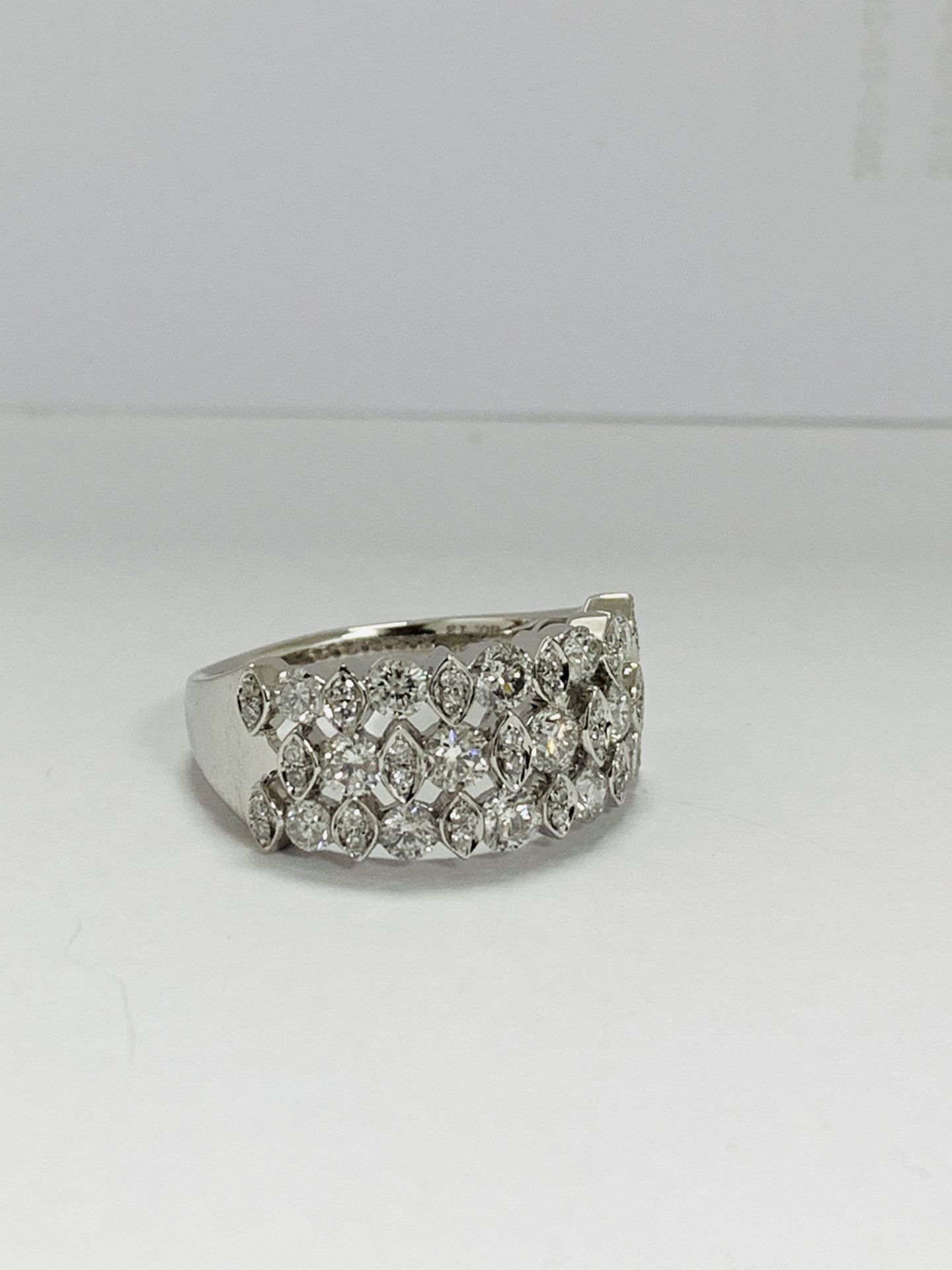 Platinum Diamond Ring - Image 6 of 9