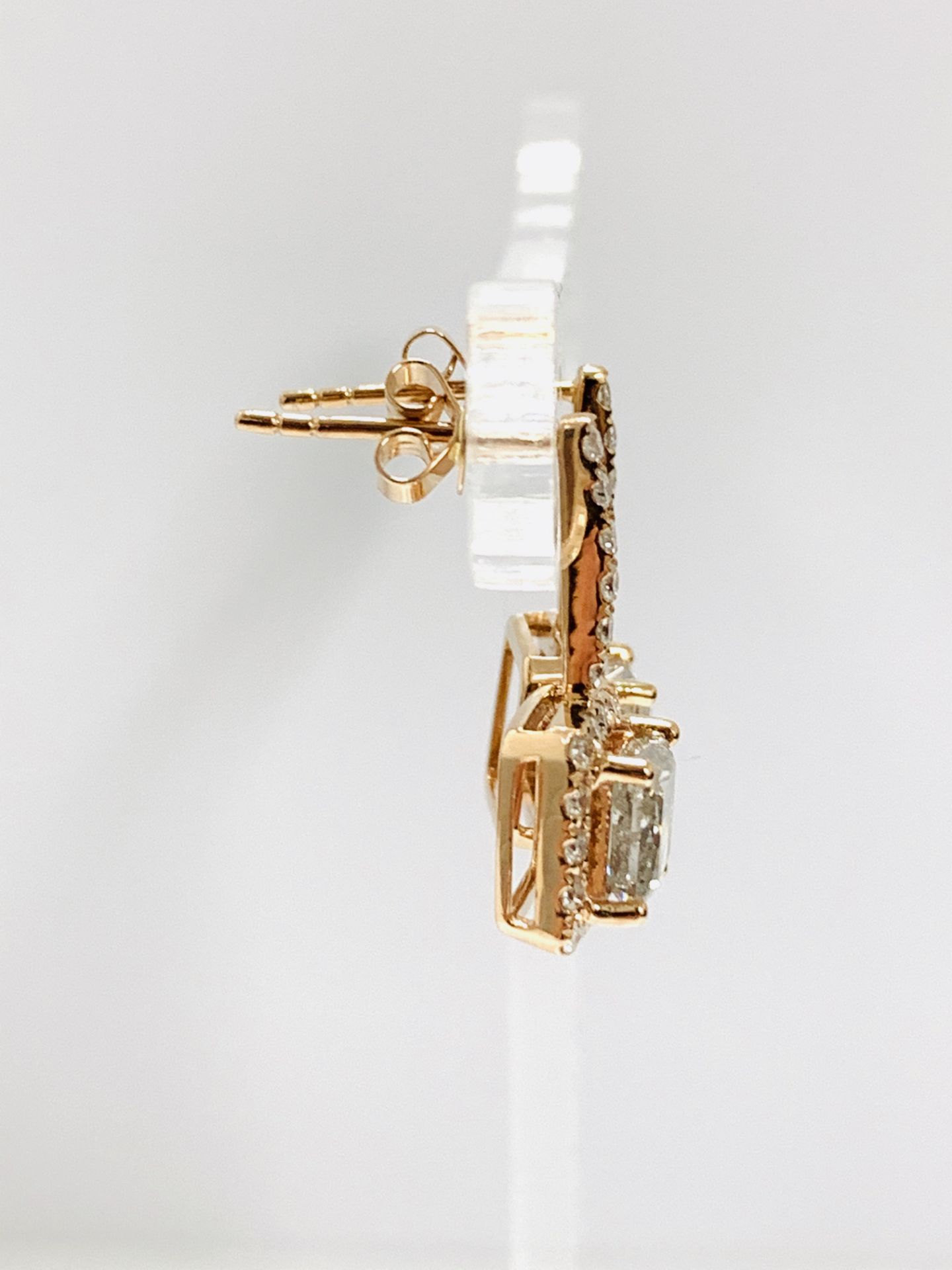14K Rose Gold Pair Of Earrings - Image 8 of 8