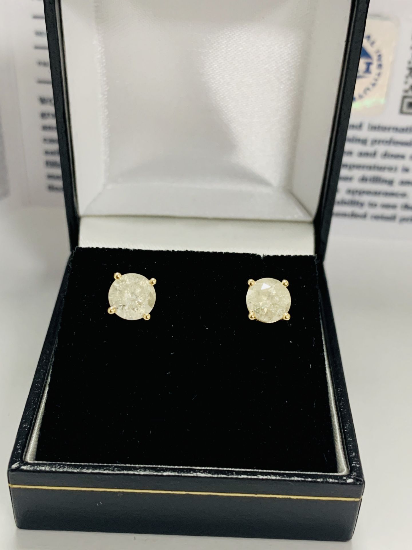 14Ct Yellow Gold Pair Of Earrings - Image 9 of 9