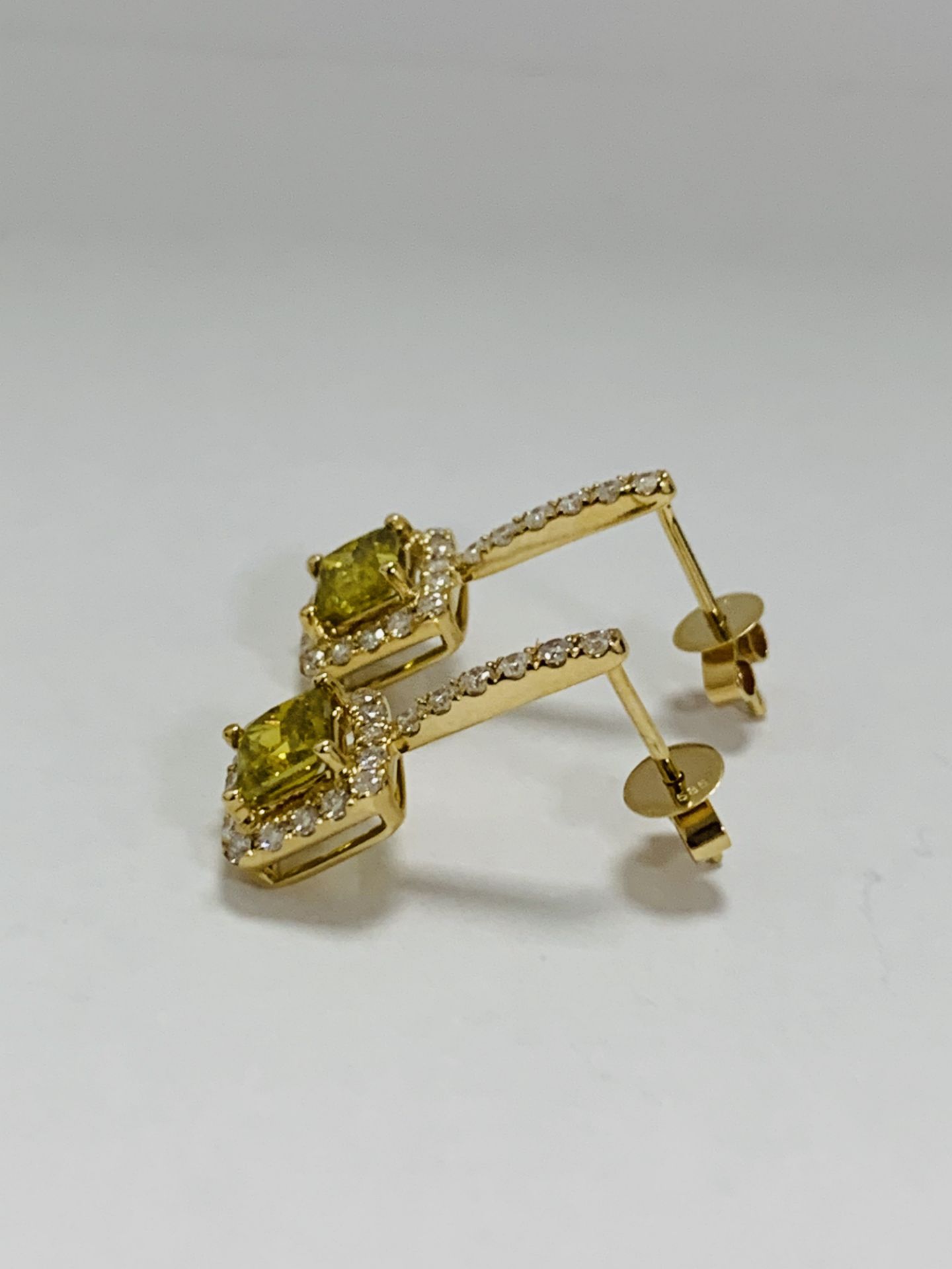 14K Yellow Gold Pair Of Earrings - Image 3 of 9