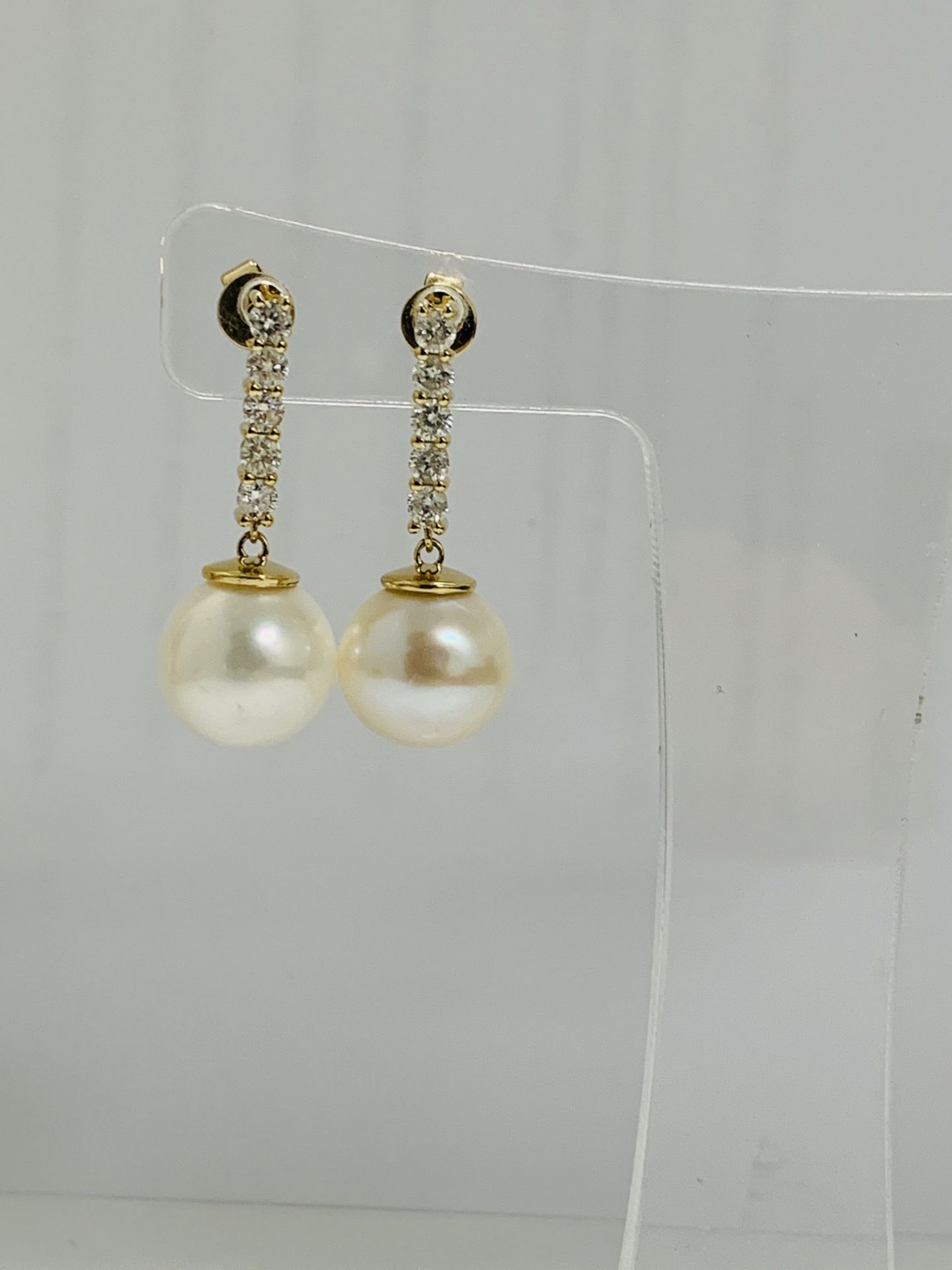 14K Yellow Gold Pair Of Earrings - Image 3 of 9