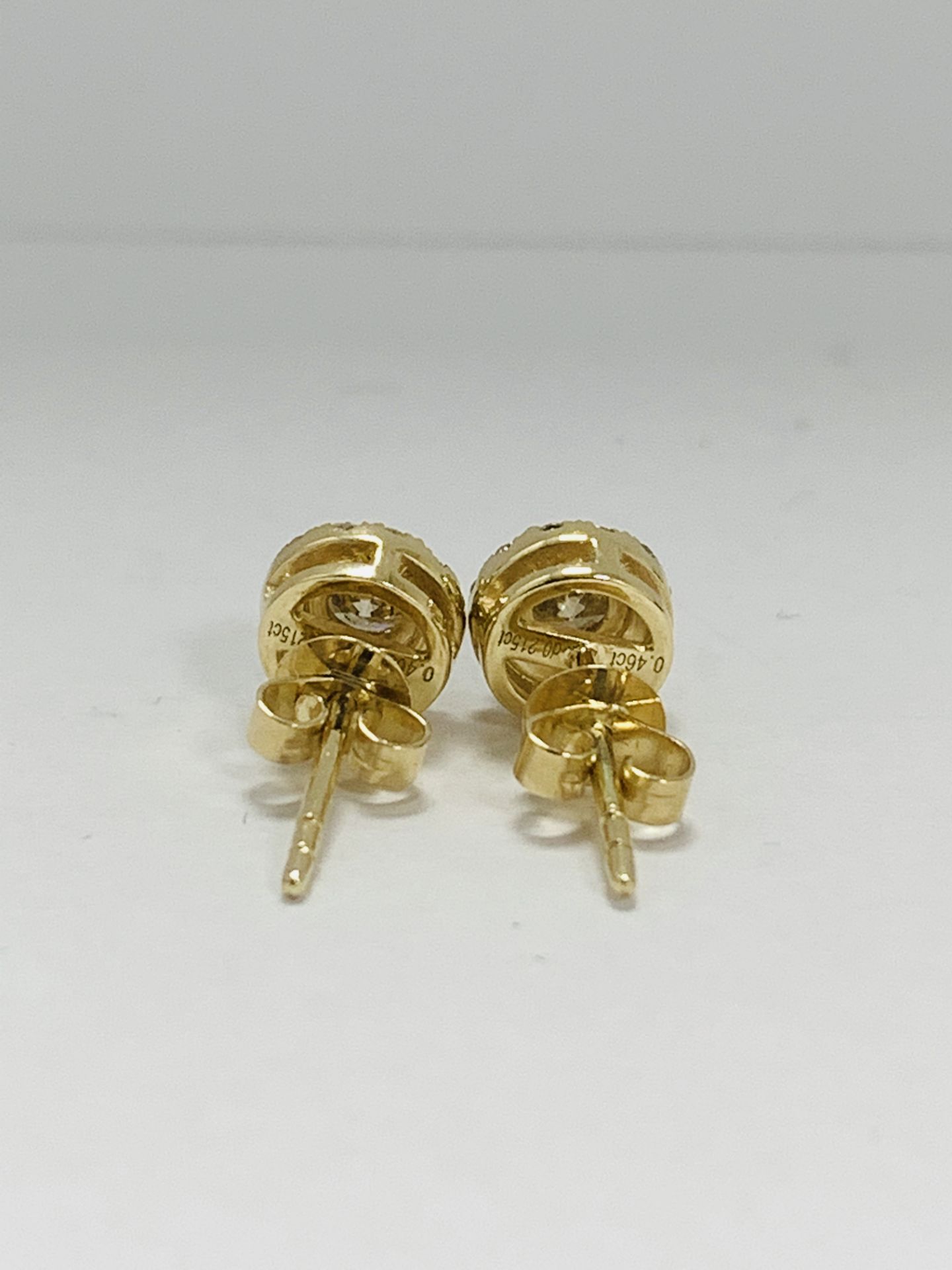 14K Yellow Gold Pair Of Earrings - Image 3 of 6