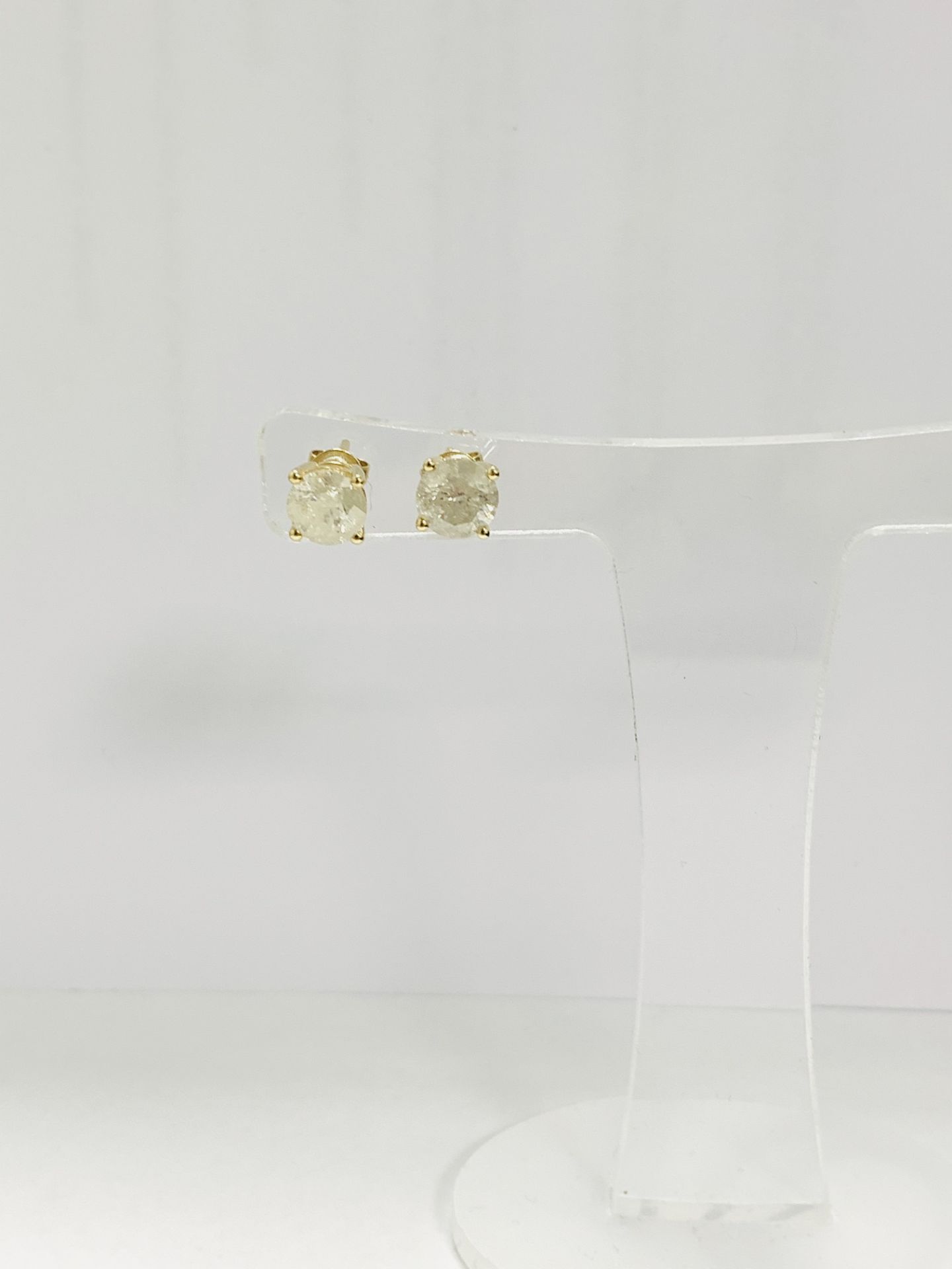 14Ct Yellow Gold Pair Of Earrings - Image 6 of 9