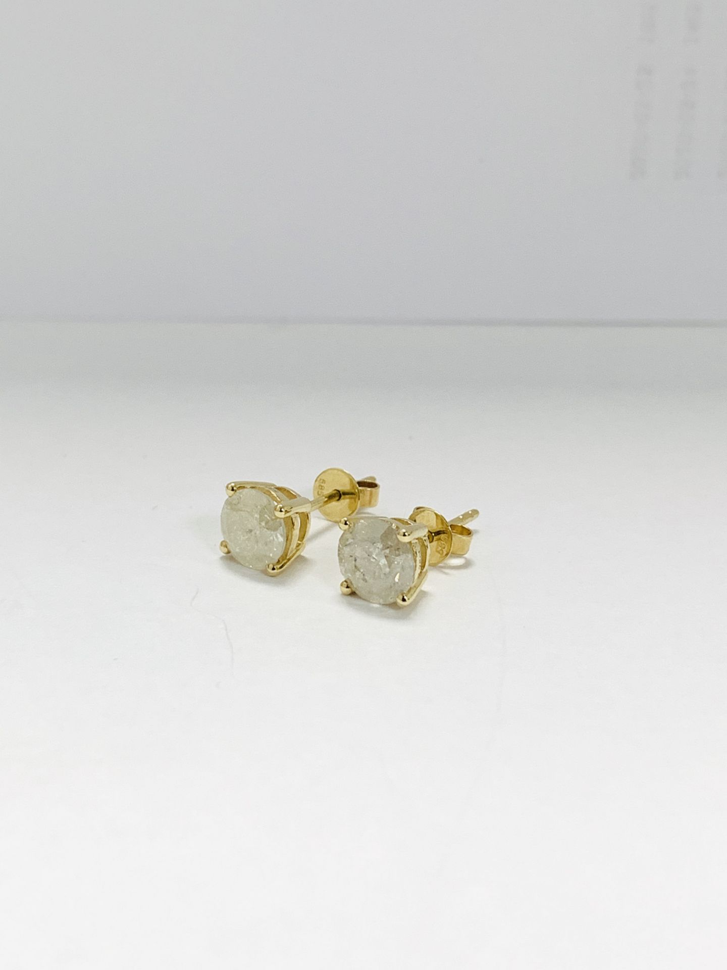 14Ct Yellow Gold Pair Of Earrings