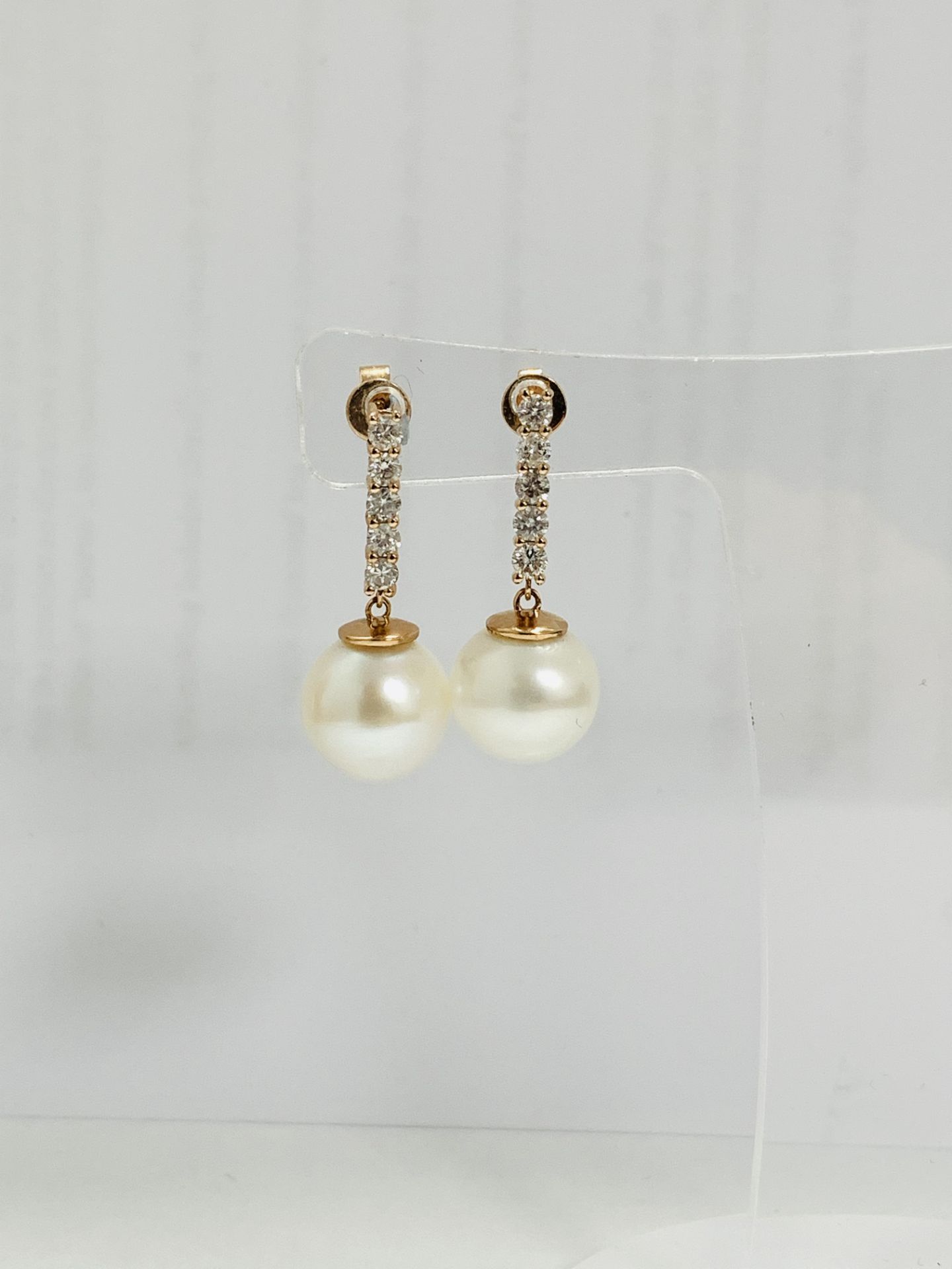 14K Rose Gold Pair Of Earrings - Image 3 of 9
