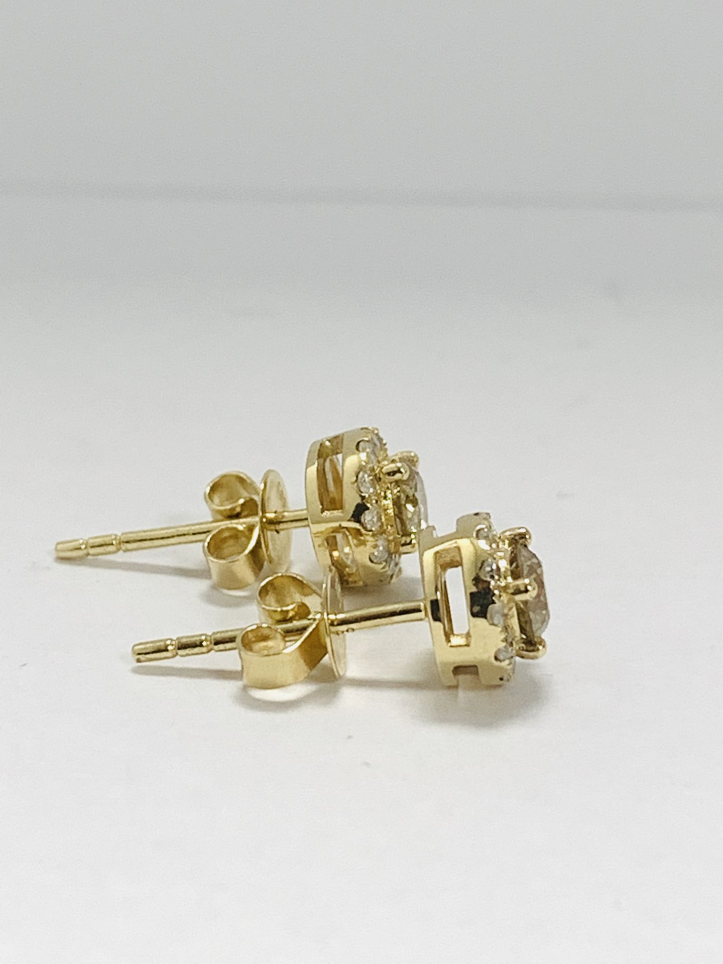 14K Yellow Gold Pair Of Earrings - Image 4 of 6