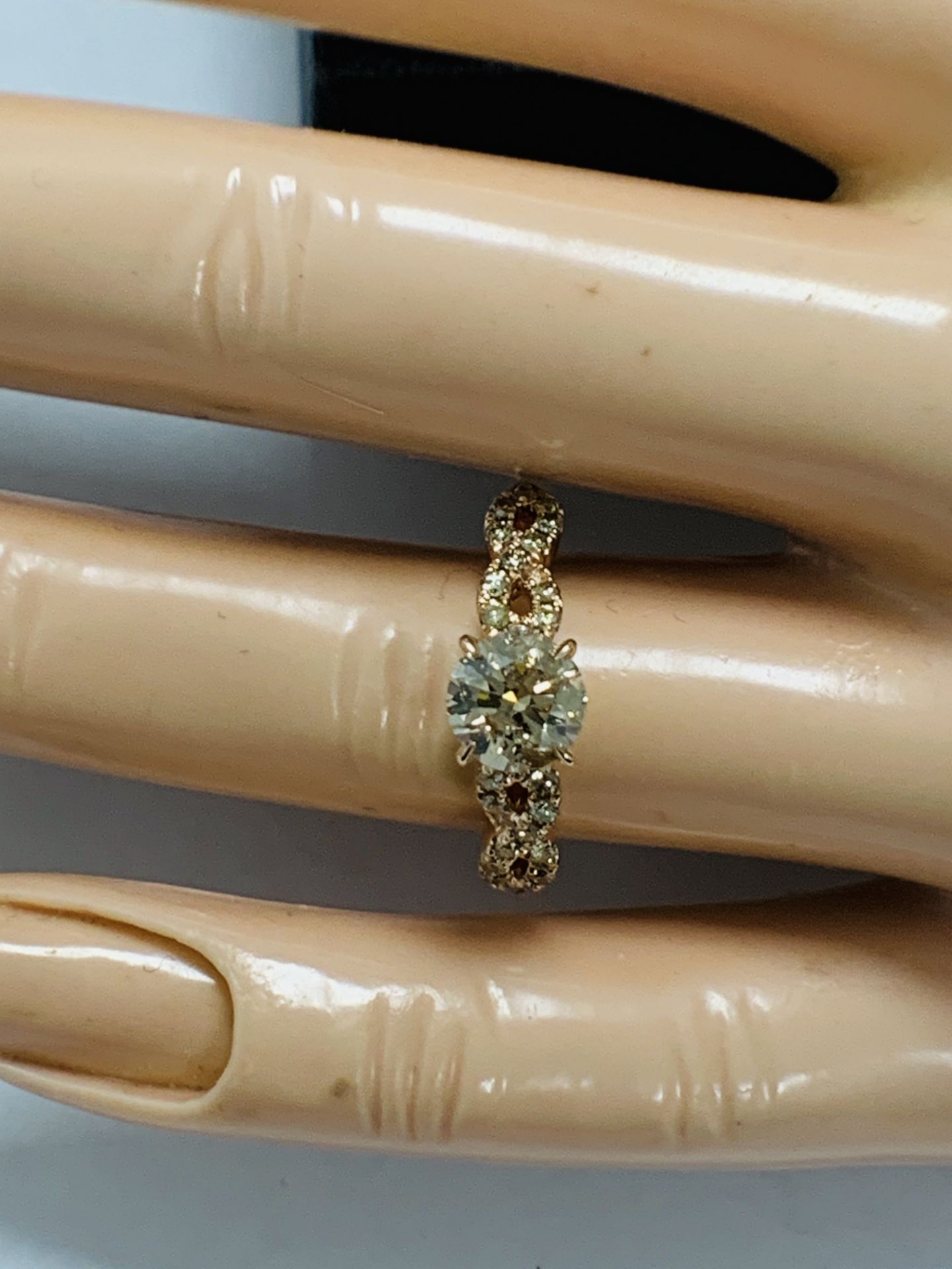 14ct Rose Gold Diamond Ring - Image 9 of 12