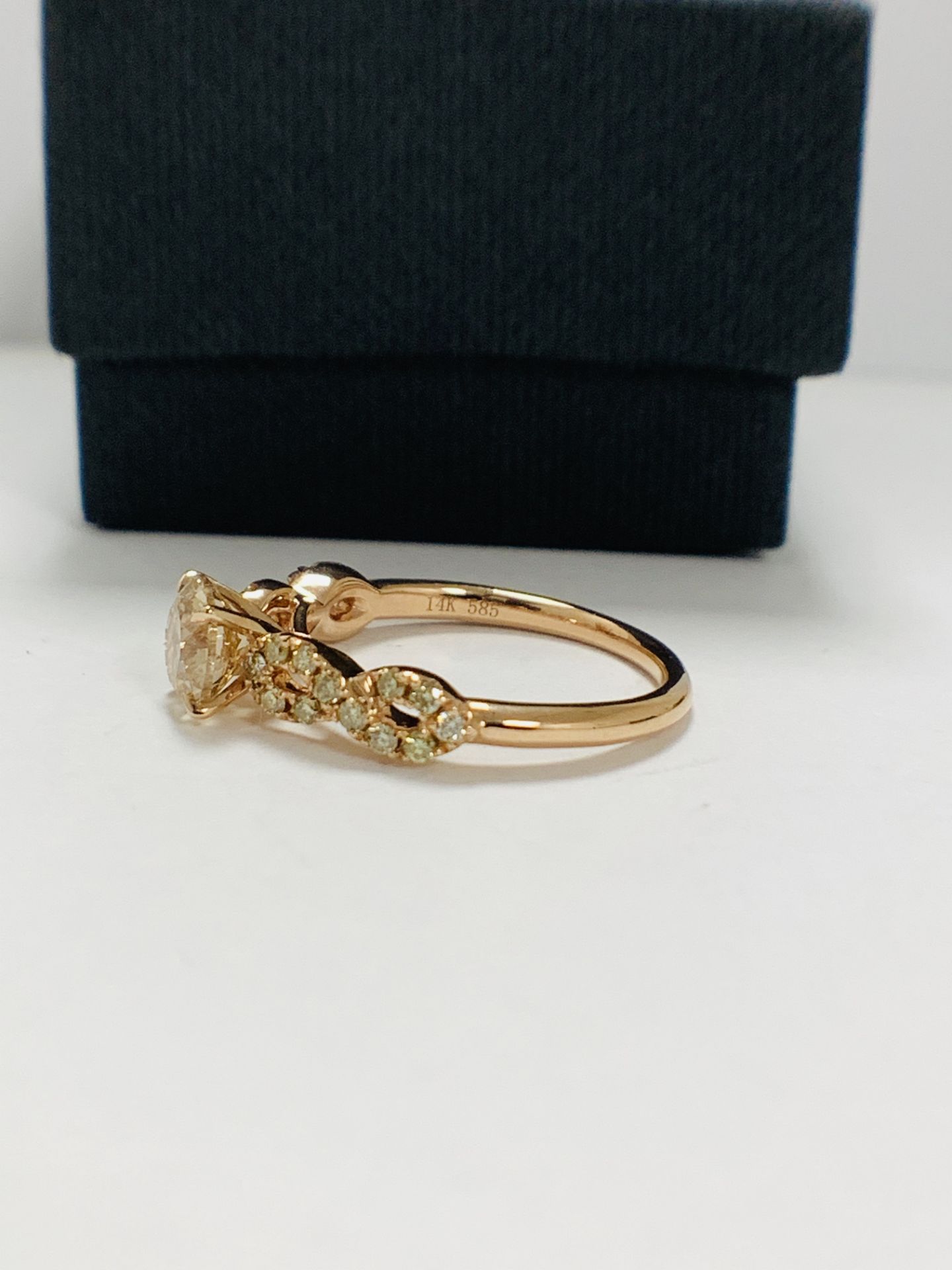 14ct Rose Gold Diamond Ring - Image 3 of 12