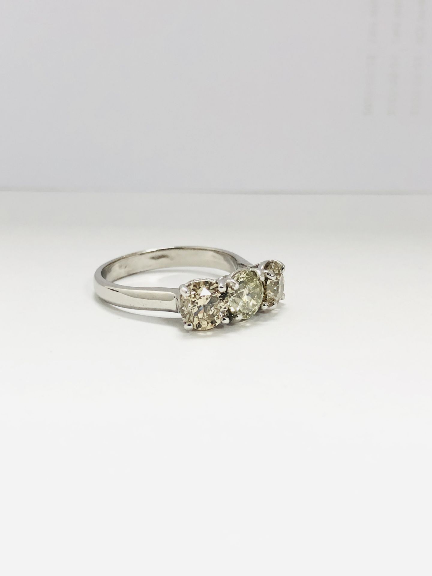 3ct Diamond Trilogy Three Stone Ring - Image 8 of 11