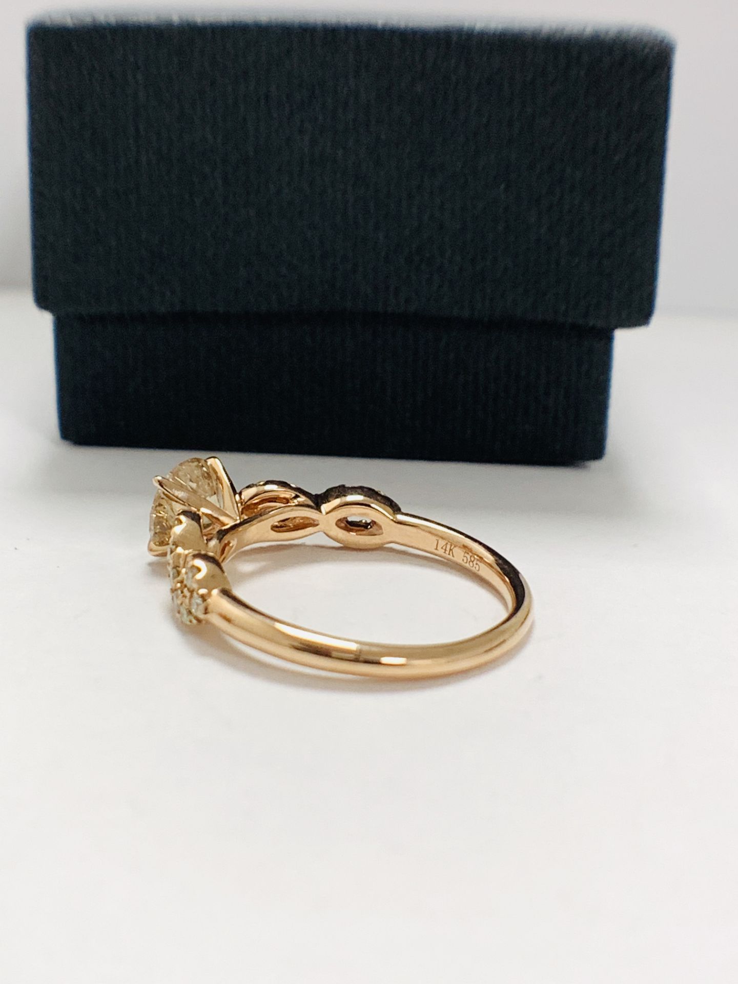 14ct Rose Gold Diamond Ring - Image 4 of 12