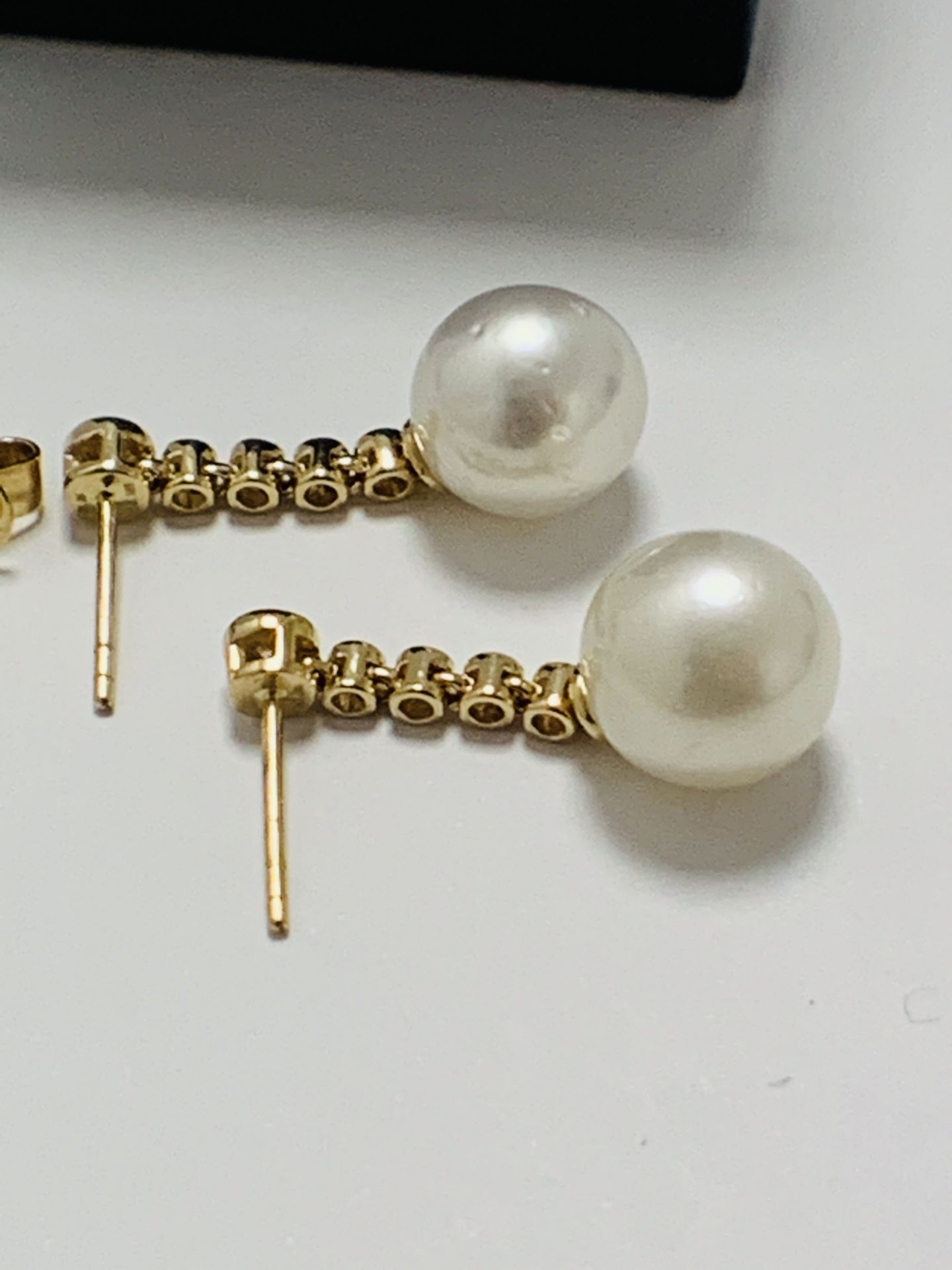 14ct Yellow Gold Pearl And Diamond Earrings - Image 10 of 16