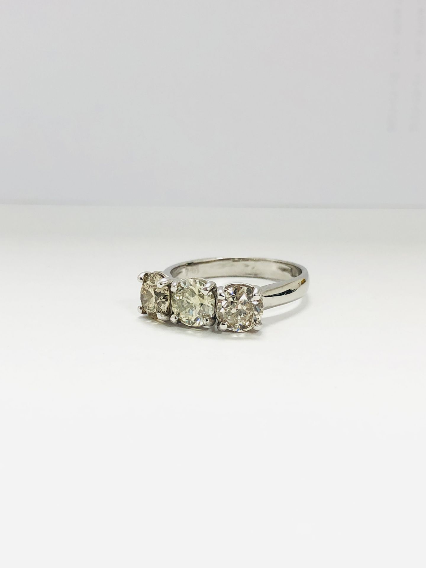 3ct Diamond Trilogy Three Stone Ring - Image 2 of 11