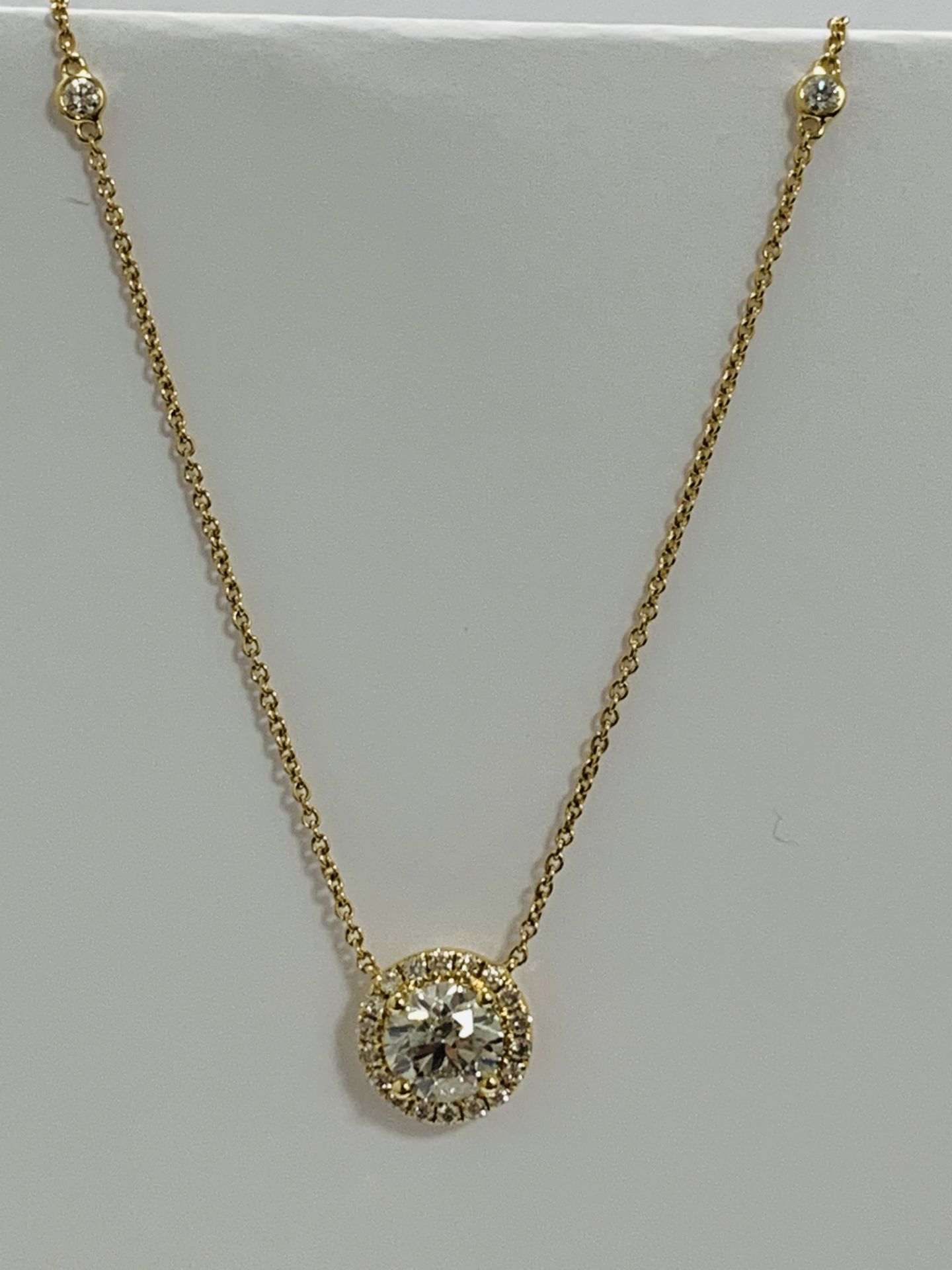 18ct Yellow Gold Diamond Necklace