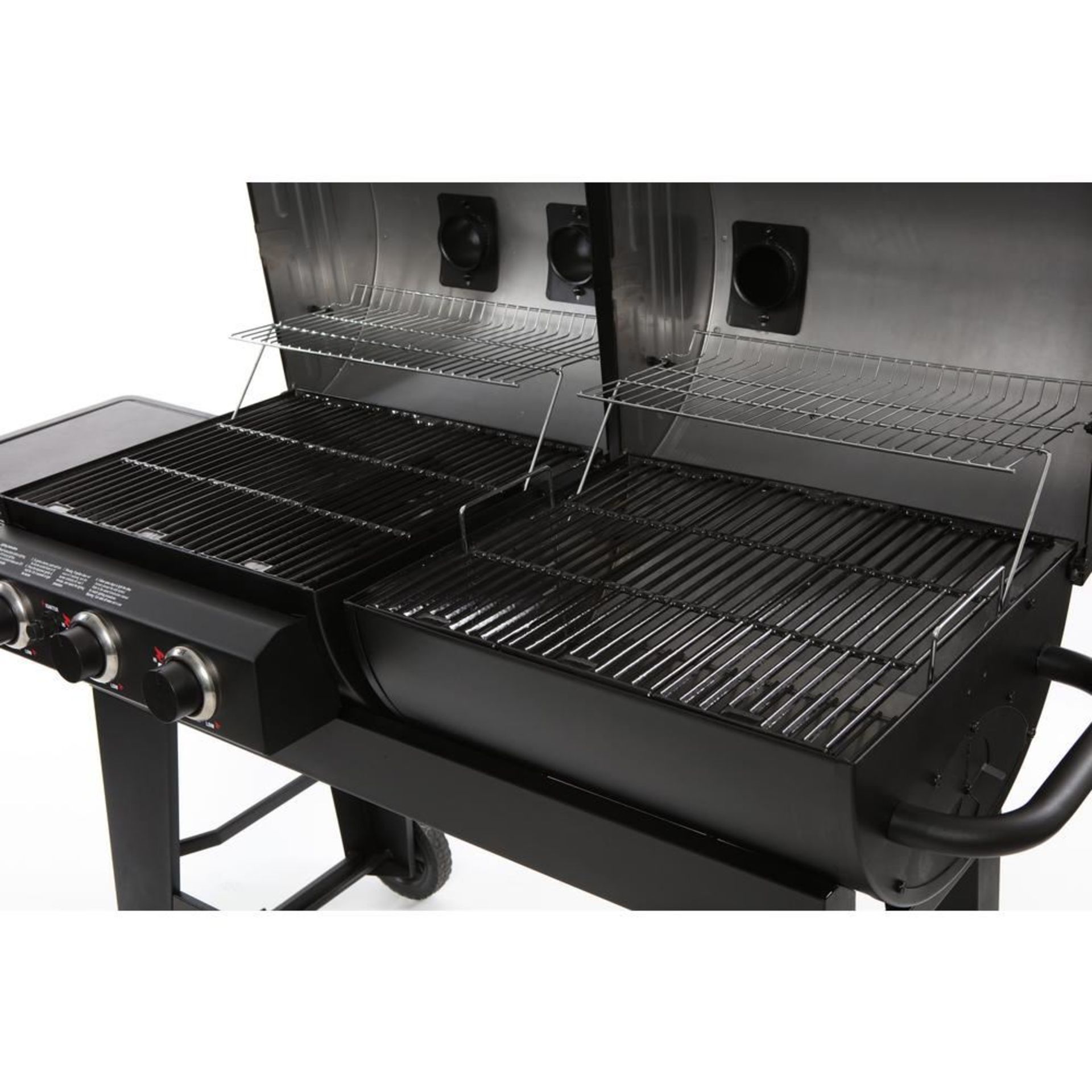 Char-Griller 3-Burner Gas and Charcoal Grill in Black - Image 3 of 3