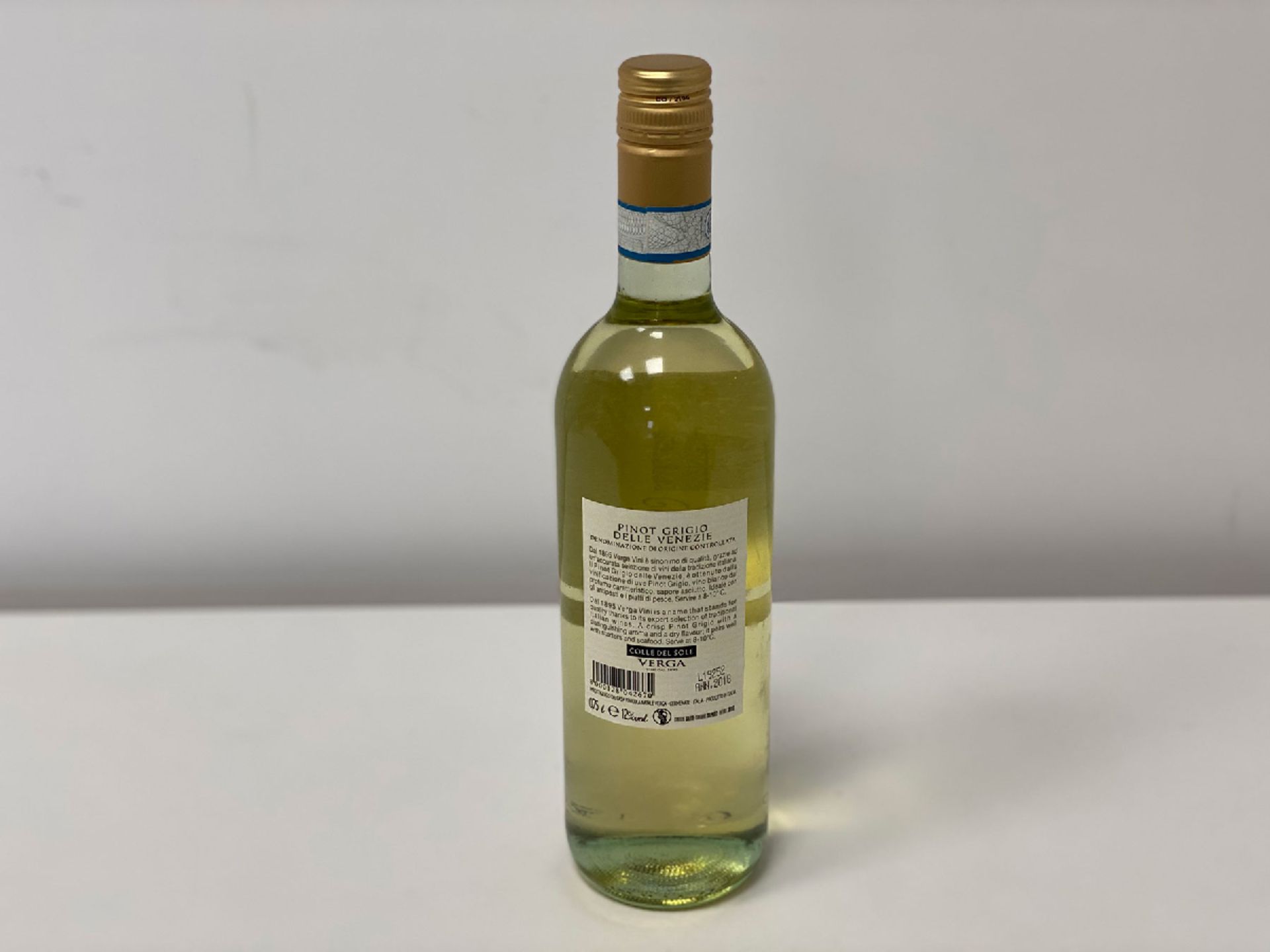 60 Bottles (10 Cases) of Natale Verga - Pinot Grigio - Colle del Sole - Venezie DOC - Natale Verga - Image 2 of 2