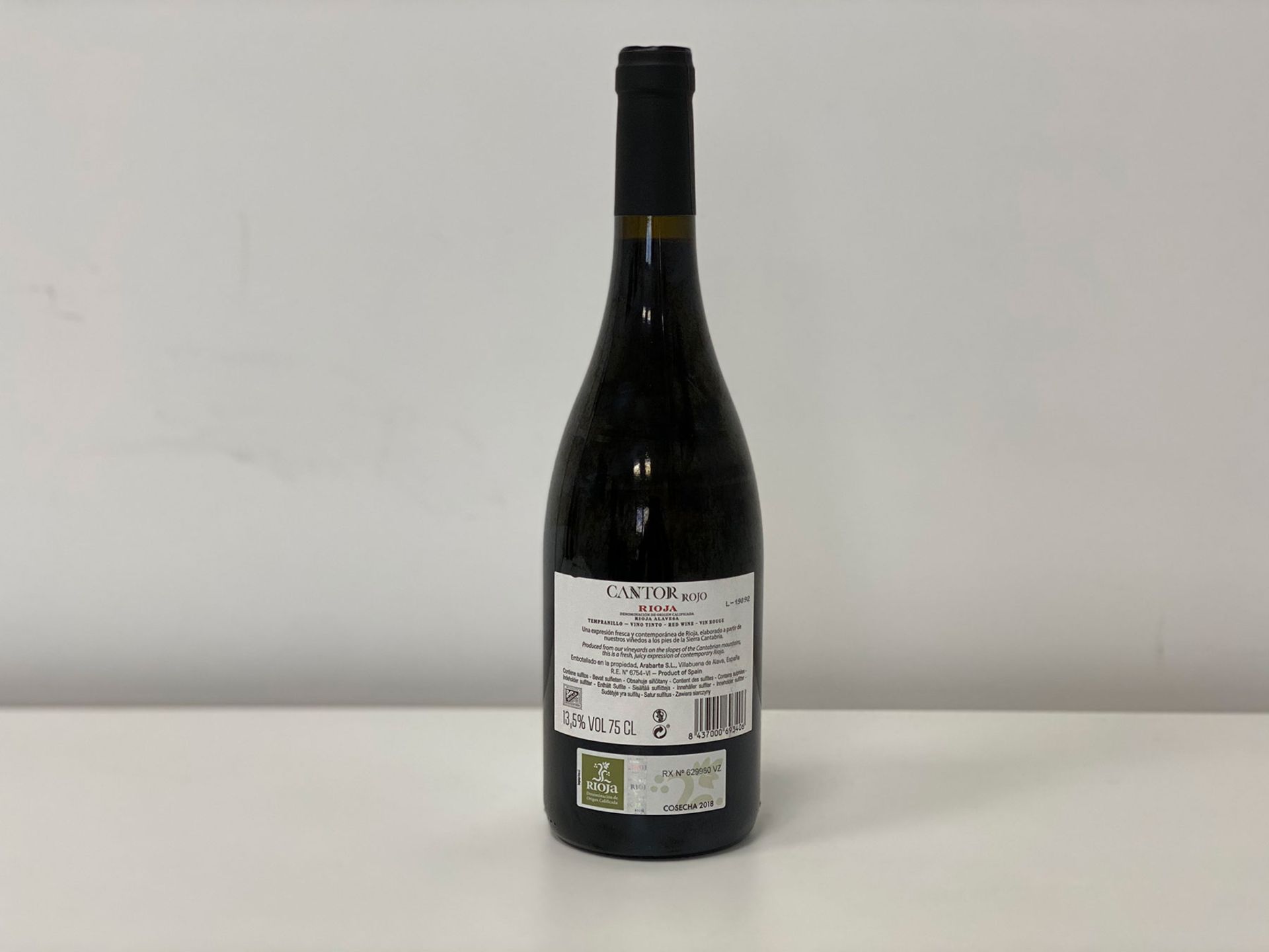 60 Bottles (10 Cases) Bodega Badiola - Cantor Rojo - Tempranillo - Rioja - Image 2 of 2