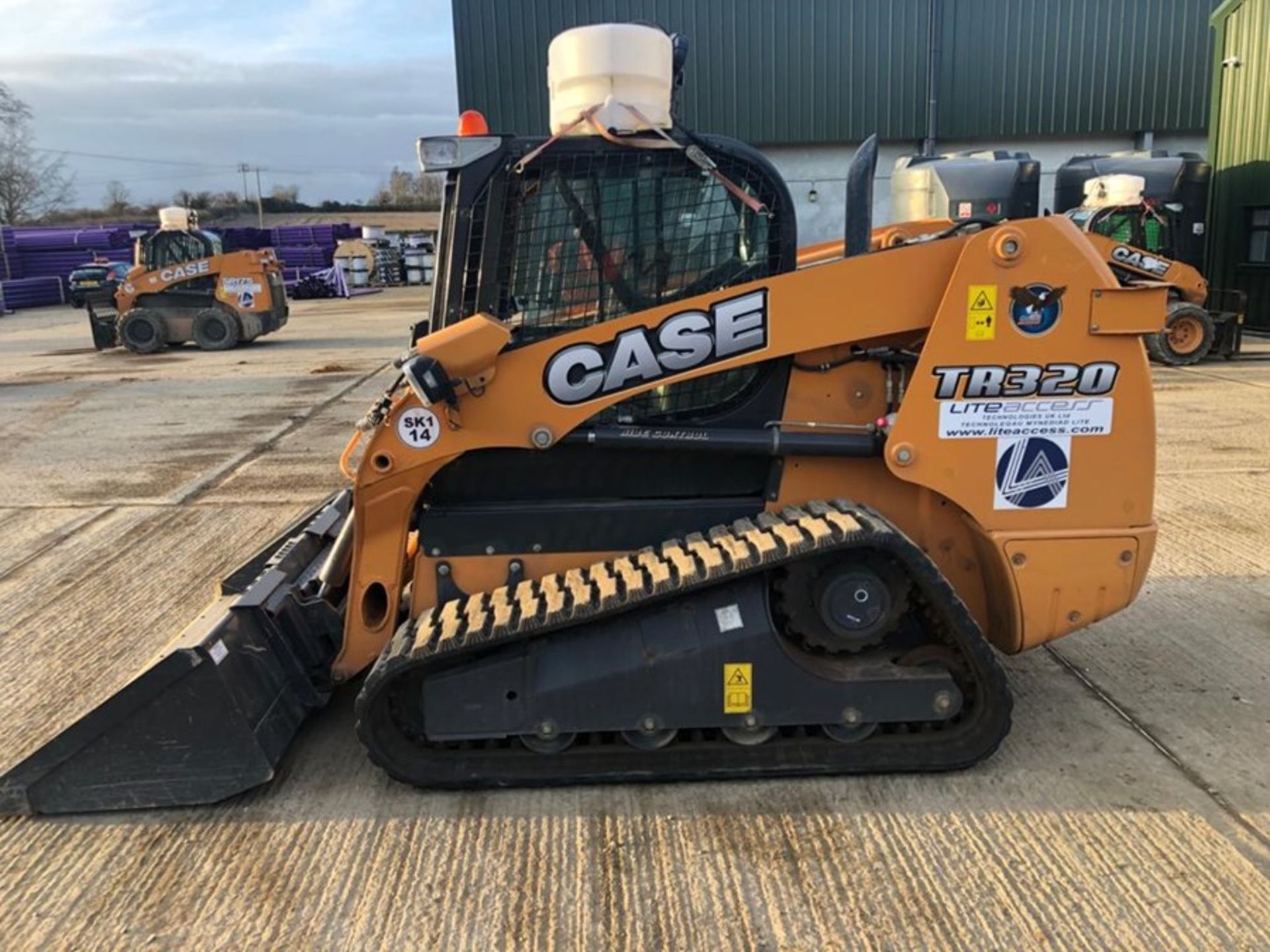 Case TR320 tracked loader with water suppression system, piped for attachments, serial no. - Image 2 of 4