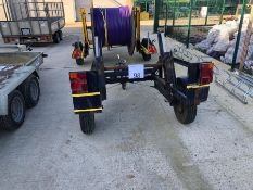 Single axle cable drum trailer, serial no. 9547, Year - 2005