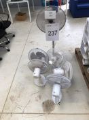 6 x various office desk fans as lotted