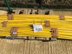 Approximately 90 x yellow drainage rods as lotted